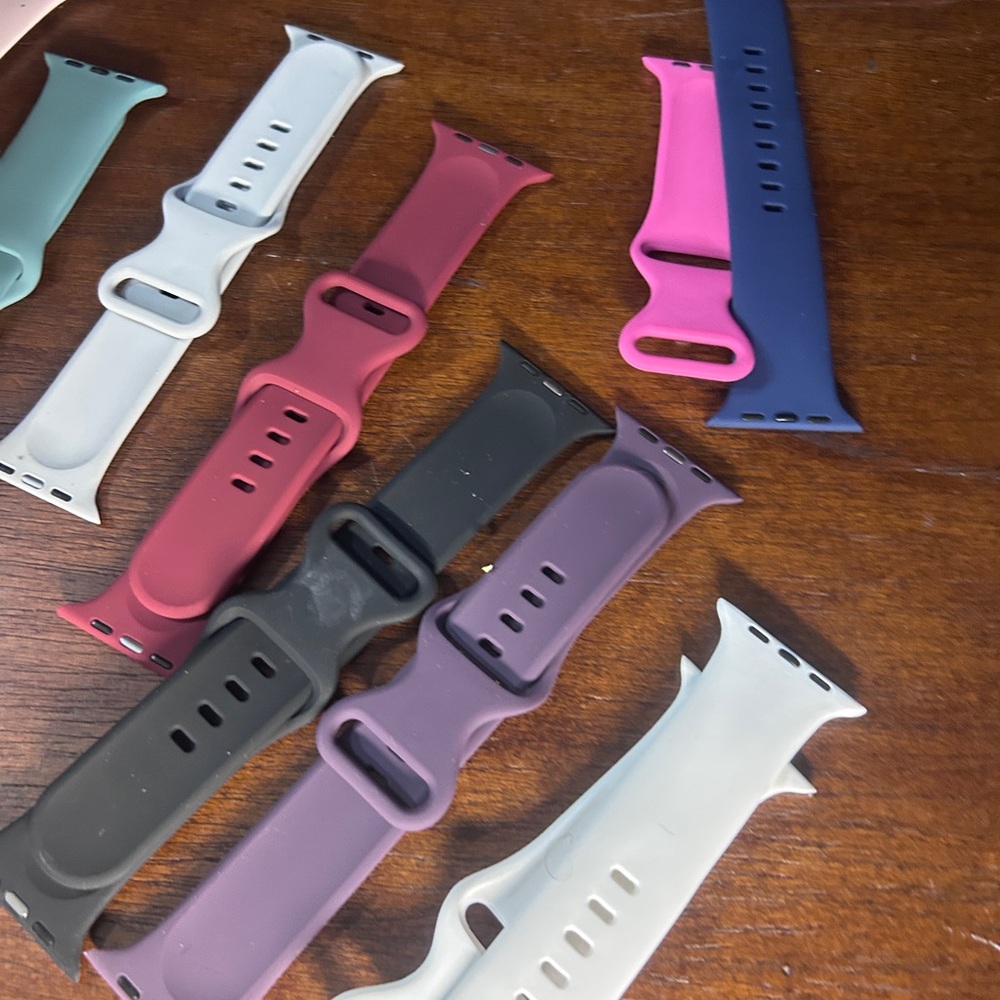 Colorful Silicone Watch Bands Set - Picture 6 of 8